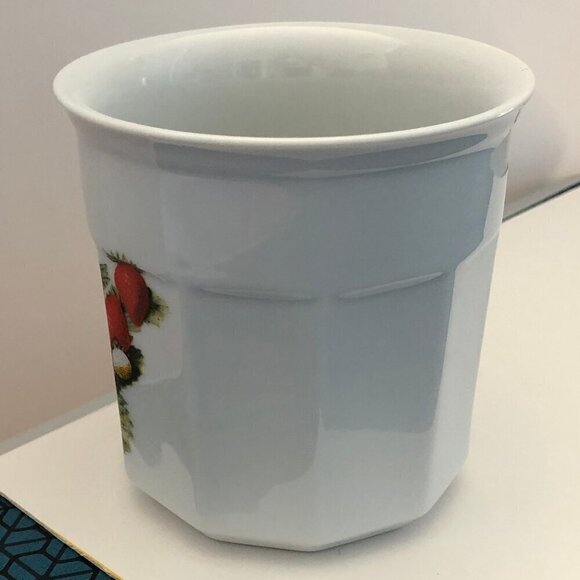 Vintage Porcelain Jam Jar NEM Tours (France) Decore-Main White Strawberries - Picture 4 of 11